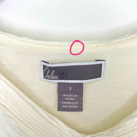 Chelsea28 Textured Racerback Crop Top White Size S - Picture 5 of 11